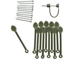 Nature Clematisklemmen - Klim-En Geleide Artikel - 0.5x1.1x7 cm Groen 12 stuks