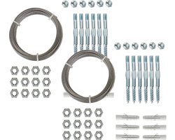 Nature Draadset Voor Klimplanten - Klim-En Geleide Artikel - 2 x 10 m Metaal Ø 1.8 Mm