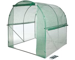 Nature - Kas - Tuintunnel met bodemframe - H200 x 200 x 200cm - Groen
