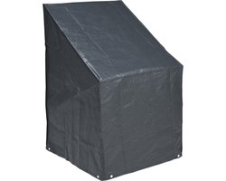 Nature Product – grijs – kunststof – 68x68x110 cm – tuinstoelen - Afdekhoezen/beschermhoezen - Tuinstoelenhoes - Tuinstoelenbescherming