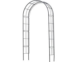 Nature - Rozenboog - H229 x 113 x 38cm - zwart - metaal