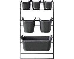 Nature - Verticaal Tuinieren met metalen frame - H84 x 48cm - complete set