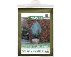 Nature - Winterhoes - H150 x Ø100cm - groen - afdekhoes - met aantrekkoord