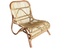 Naturelkleurige Rotan Loungestoel - 59x78xH77 cm