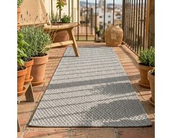 NATURL. Balkonkleed - Costa Grijs - 80x250cm