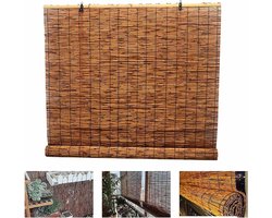 Natuurlijk Riet Gordijn - Bamboe Jaloezie Rolluik - Buiten en Binnen Schermen - Met Lifter - 150 x 225 cm