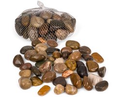 Natuurlijke Decoratieve Stenen - Gepolijste Rivierstene, 20-40 mm, 1000 g, Geschikt voor Binnen en Buiten