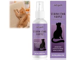 Natuurlijke Kattenafschrik Spray voor Binnen en Buiten, Bescherming van Meubels, Kleden en Verboden Zones, Anti-Kras Oplossing voor Katten