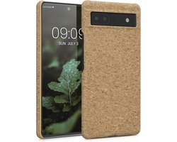 Natuurlijke Kurken Telefoonhoes voor Google Pixel 6a - Lichtbruin en Slank Design