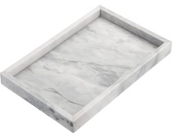Natuurlijke Marmeren Steen Opberglade - Decoratieve Organizer - 1 stuk - Grijs - 30x20cm