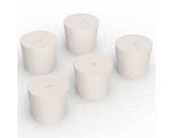 Natuurlijke rubber stoppers - duurzaam en betrouwbaar - pack van 5