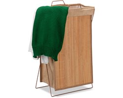 Natuurlijke wasmand - ruimtebesparend - 1 stuk - bamboe