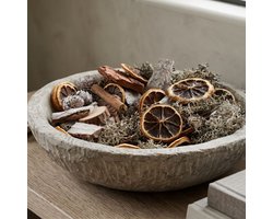 Natuurlijke Winter Strooidecoratie 200 gram – Potpourri van Mos, Boomschors en Citroen licht geurend - Knutselmateriaal natuurlijk