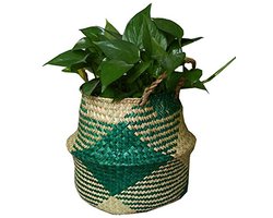 Natuurlijke zeegras mand - Handgemaakte opbergoplossing voor huisdecoratie