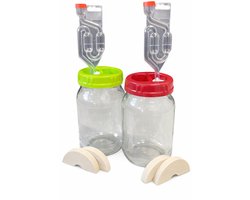 Natuurlijker leven® Fermenteer set LOCO - fermentatie set - zuurkool of Kimchi maken - fermenteren
