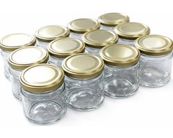 Natuurlijker leven® Glazen Potjes 210 ml – Set van 12 – Jampotjes – Weckpotjes – Inmaakpotjes – Inclusief Recepten