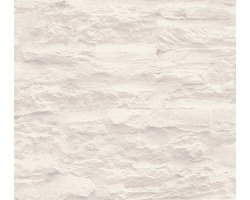 NATUURSTEEN BEHANG | industrieel - Crème Wit - A.S. Création Elements 2