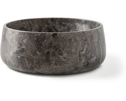 Natuursteen waskom rond grijs 40x40x15 cm – Calvera opbouw