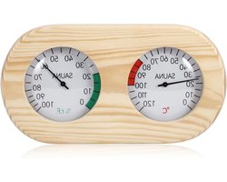 Nauwkeurige 2-in-1 Sauna Thermometer en Hygrometer voor het Meten van Temperatuur en Vochtigheid in Houten Sauna's, Essentiële Sauna Accessoires voor een Optimale Ontspanning