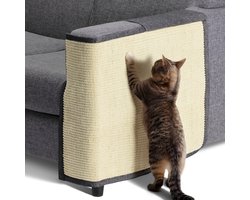 Navaris katten krabmat - Bescherming van meubels - Voor banken en stoelen - Krabbescherming - Voor de linkerkant - Donkergrijs