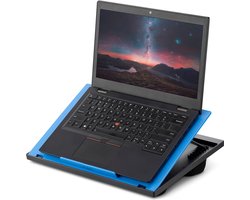 Navaris laptop standaard - Verstelbare laptoptafel voor op schoot - Laptopstandaard met kussen aan de onderkant - Schootkussen - Zwart