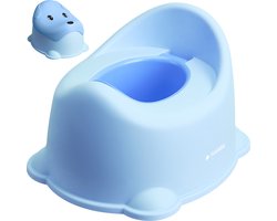 Navaris potje peuter met deksel - Plaspotje voor kinderen - Blauw kindvriendelijk design