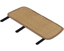 Navaris Sisal katten krabmat - Bescherming van meubels tegen krabben - Krabbescherming voor tafels en stoelen- Gemakkelijk aan te brengen