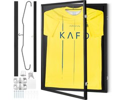 NAVOBIZ Display lijst - Jersey display frame - Shadow box frame - UV-bescherming - Afsluitbaar - Diverse ophangopties - 590x790 mm
