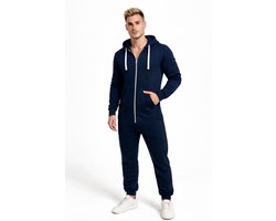 Navy Onesie - Huispak - Onesie mannen - Onesie Vrouwen - Maat XXL