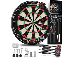 Navy Strikes Dartbord Performance Pro - Incl 6 Dartpijlen & Scorebord - Sisal - Triangle Wire - 45.1 cm