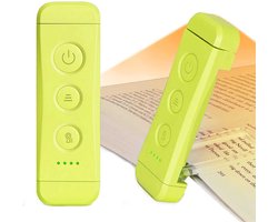 NAXSIR Mini LED-Leeslamp voor Boeken - 5 Helderheidsniveaus - 3 Kleuren - USB-Oplaadbaar - Kind/Volwassene