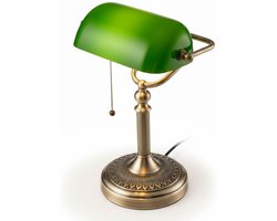 NBAP® Bankierslamp - Bureaulamp - Notarislamp Authentiek - Daglichtlamp - Groen