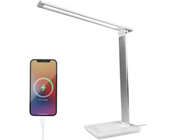 NBAP® Leeslampje Volwassenen - Bureaulamp - Tafellamp -Zilver