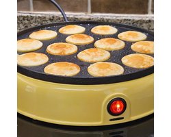 NBAP® Poffertjespan Electrisch - Poffertjesmaker - Poffertjespannen - Geel