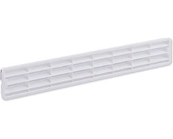 NEDCO plintrooster voor ventilatie o.a. bij keukenapparatuur 458x75mm | wit