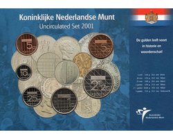 Nederland Jaarset Munten 2001 UNC - De laatste guldens