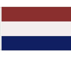 Nederlandse Vlag - Nationale Vlag - Feestelijke Decoratie - Premium Satijn Kwaliteit - 150x90 cm - Rood Wit Blauw