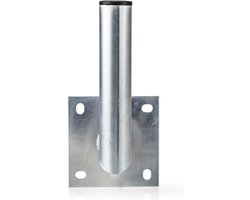 Nedis Muurbeugel voor Satellietschotel - Afstand tot de Muur: 150 mm - Diameter klem: 48 mm - Maximale schotelgrootte: 100 cm - Staal - Zilver