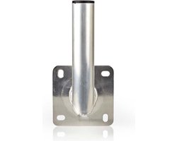 Nedis Muurbeugel voor Satellietschotel - Afstand tot de Muur: 150 mm - Diameter klem: 50 mm - Maximale schotelgrootte: 100 cm - Aluminium - Zilver