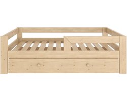 Need Sleep – Kinderbed met Lade 160x80 cm – Houten Bed met Opbergruimte – Montessori Stijl – Laag Eenpersoonsbed
