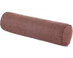 Nekkussen van linnen, lang lendenkussen, steunkussen voor de arm, verlichting van nekpijn, cilindrisch bolsterkussen met overtrek