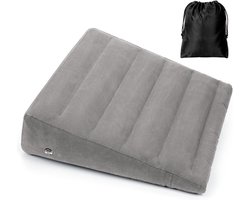 Nekkussens - Opblaasbaar wigkussen om te slapen, draagbaar wigkussen om mee te nemen op reis, opblaasbare wigkussens voor op reis, opblaasbaar kussen onder de knie