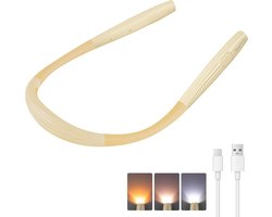 Neklamp - Nekleeslamp Boek -Beige met geel