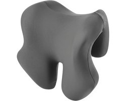 Neksteun voor stoel - Bureaustoel Comfort - Traagschuim hoofd- en nekkussen - Zwarte schoudersteun