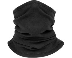 Nekwarmer Fleece Sjaal - Winddichte Sjaal - Buitensport Warm Houden - Ademend en Comfortabel - 31x26cm - Zwart