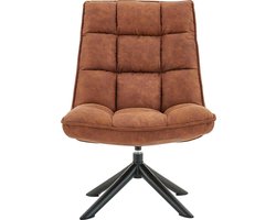 Nelly|Loungestoel Cognac