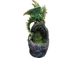 Nemesis Now Beeld/figuur Emerald Crystal Guard Met LED licht Groen