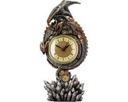 Nemesis Now -Tafelklok Clockwork Reign - Steampunk Draak - Mantel Klok  - Multicolor - 28cm x 13,5cm x 8,5cm