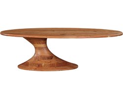 Nemo natural acacia wooden dining table oval 220cm