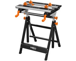 NEO 44-700 Serie - Aluminium Verstelbare Werkbank - 60x58x77-107 cm - Inclusief Klemmen - Maximaal 100 kg